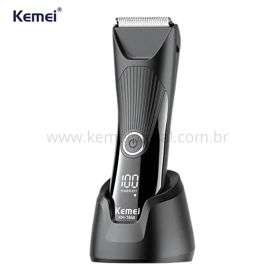 Kemei KM-1848 Waterproof Electric Body Shaver - ماكينة حلاقة كيمي للمناطق الحساسة والجسم