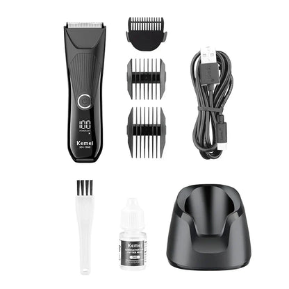 Kemei KM-1848 Waterproof Electric Body Shaver - ماكينة حلاقة كيمي للمناطق الحساسة والجسم