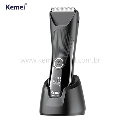 Kemei KM-1848 Waterproof Electric Body Shaver - ماكينة حلاقة كيمي للمناطق الحساسة والجسم