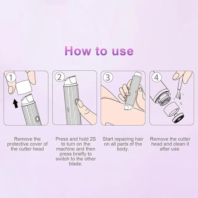 Double Head Electric Shaver – IPX7 Waterproof Wet & Dry Shaver