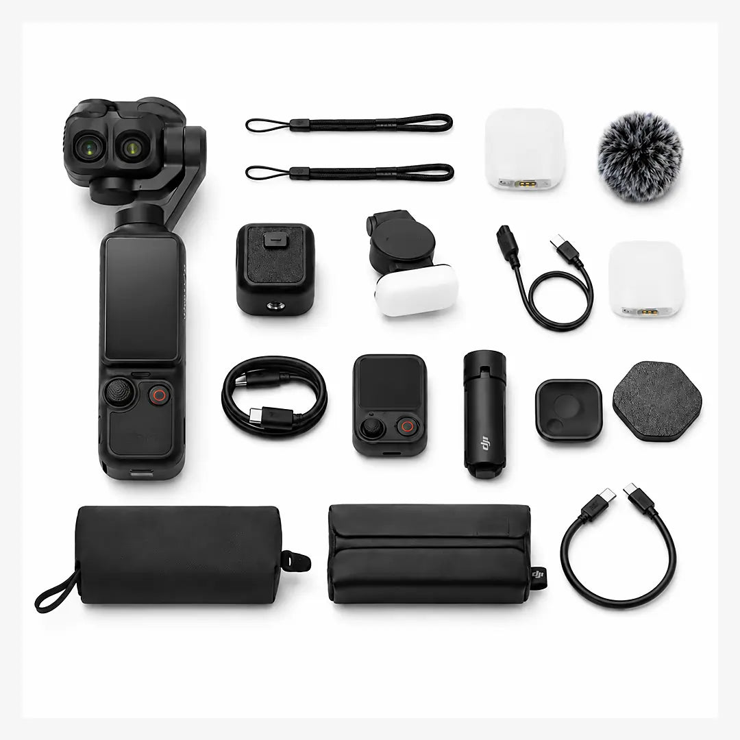 Body Camera with 180° Rotating Lens for vlogging with dual camera's