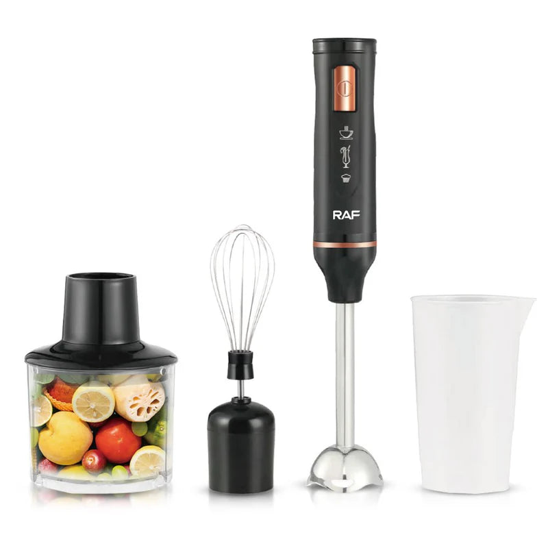 RAF 4-in-1 Hand Blender Set 1200W – Blend, Chop, Whisk & Mix