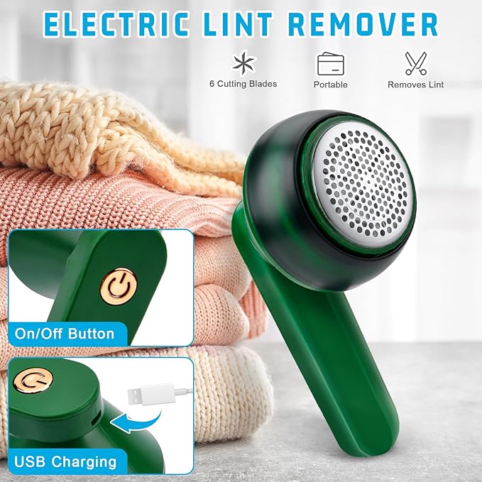 Rechargeable Electric Lint Remover – Fabric Shaver & Fuzz Remover