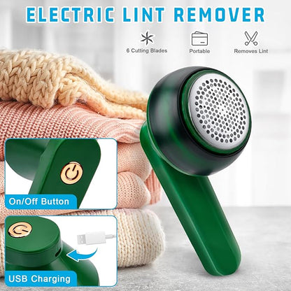 Rechargeable Electric Lint Remover – Fabric Shaver & Fuzz Remover
