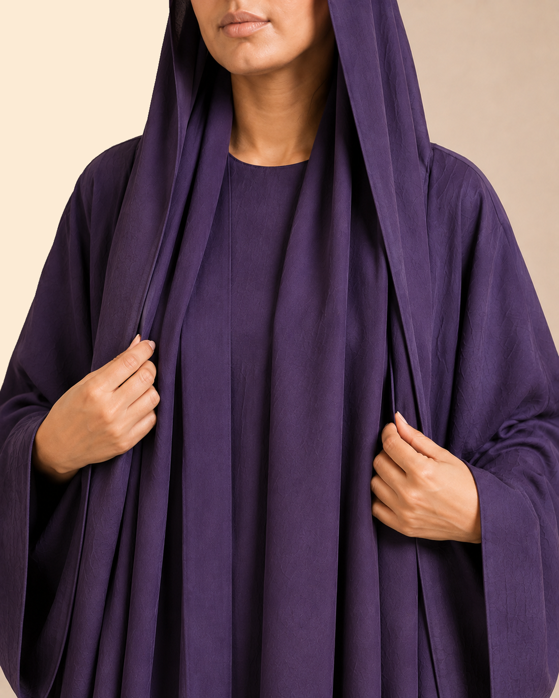 Plum Elegance Abaya