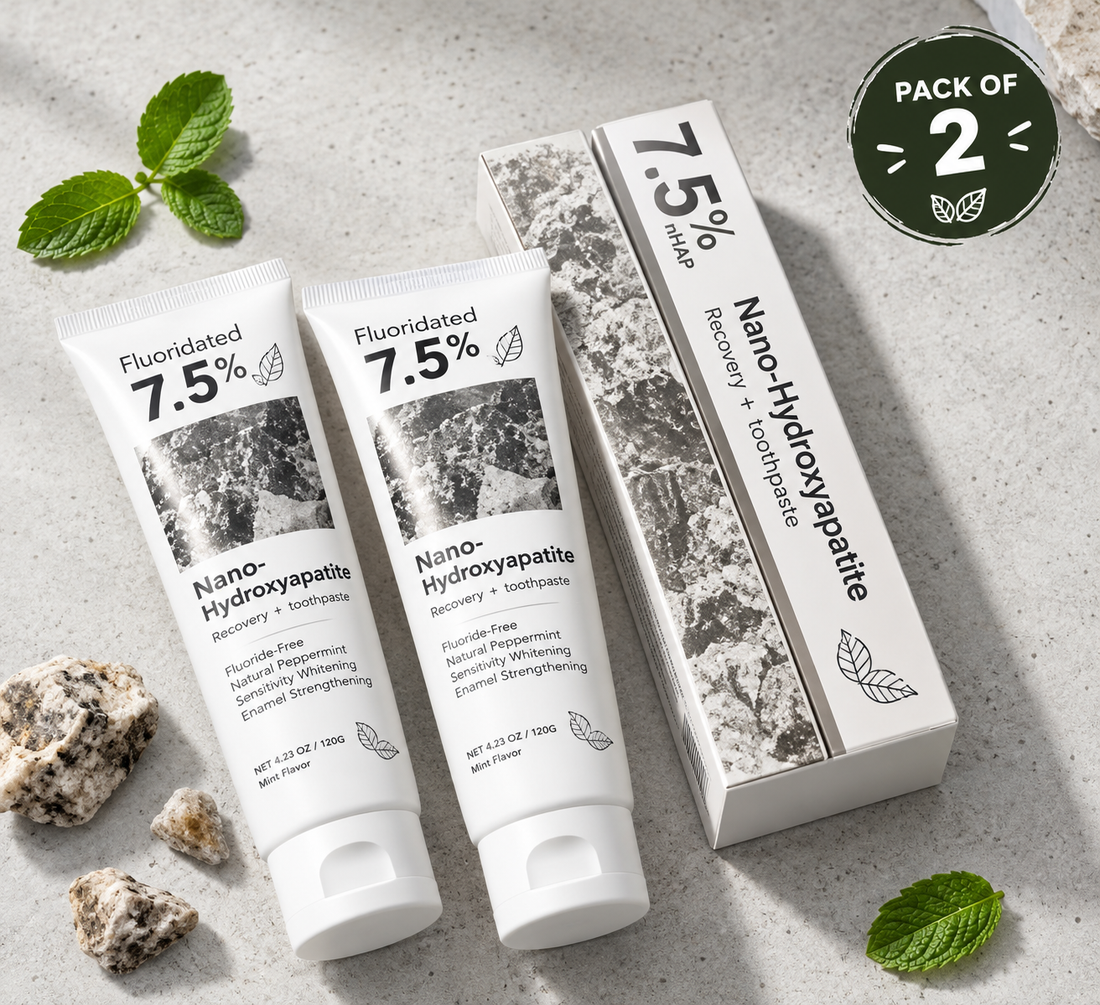 Pack of 2.... 7.5% Hydroxyapatite Toothpaste – Enamel Protection, Tooth Strengthening
