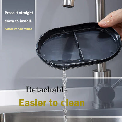 Stainless Steel Sink Storage Rack – Kitchen Organizer for Sponges & Brushes