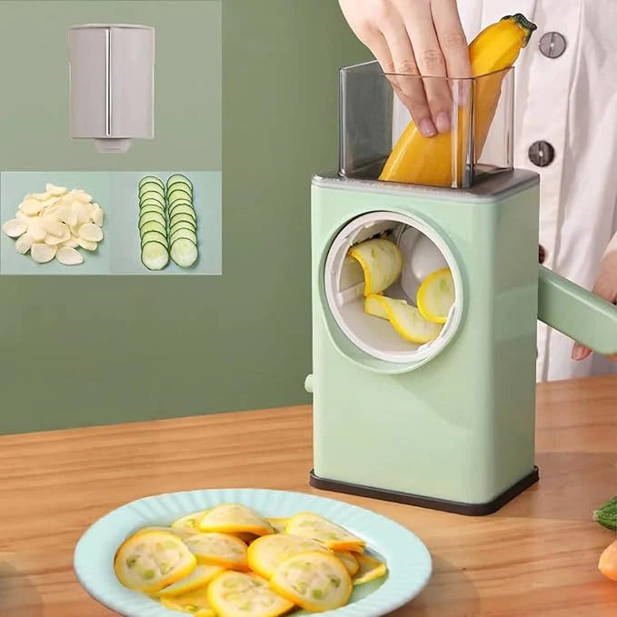 Stainless Steel Rotary Vegetable Cutter & Shredder