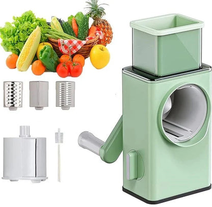 Stainless Steel Rotary Vegetable Cutter & Shredder